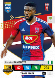 Funsho Bamgboye Mol Fehervar FC 2023 FIFA 365 Team Mate #288